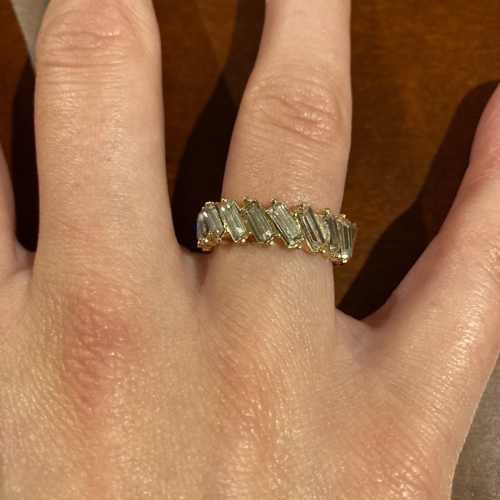 Crystal eternity ring